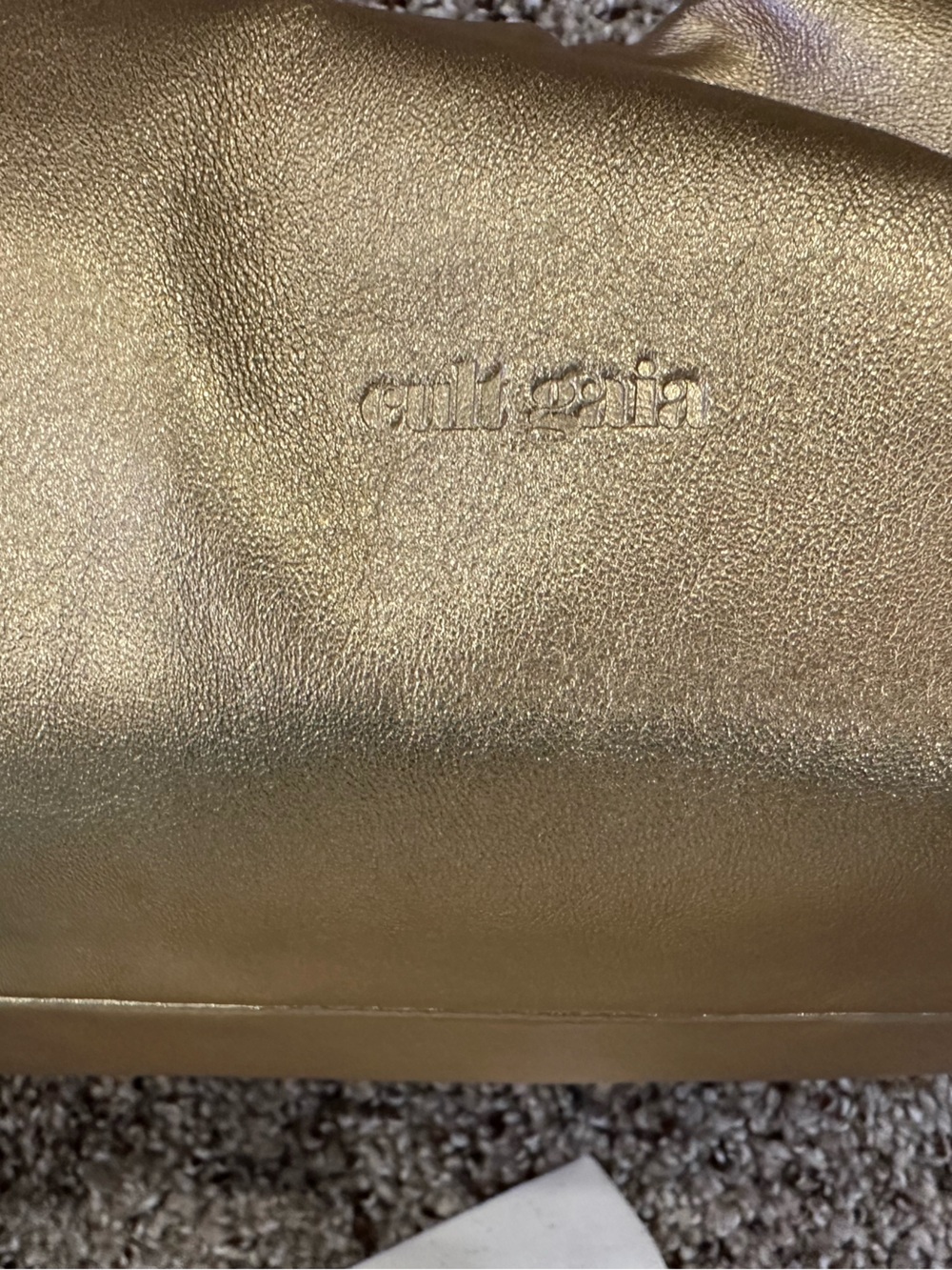 Cult Gaia Dulce Shoulder Bag Brass Gold NEW - Picture 6 of 7